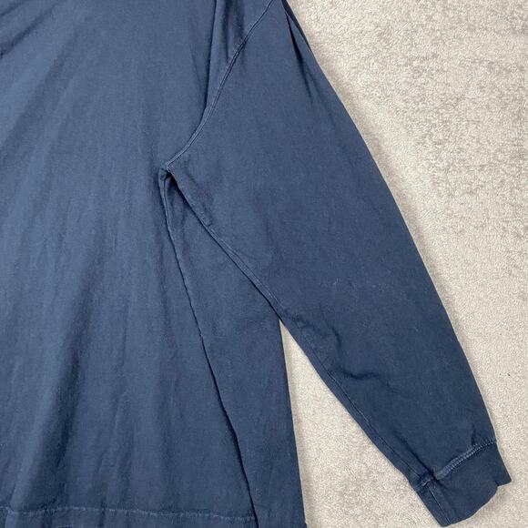 Carhartt Shirt Mens 2XL Navy Long Sleeve Original Fit Logo Sleeve K231 Cotton - Picture 4 of 16